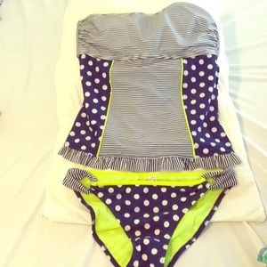 Arizona tube top tankini with bottom